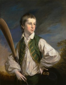 Charles Collyer da ragazzo, con una mazza da cricket da Francis Cotes